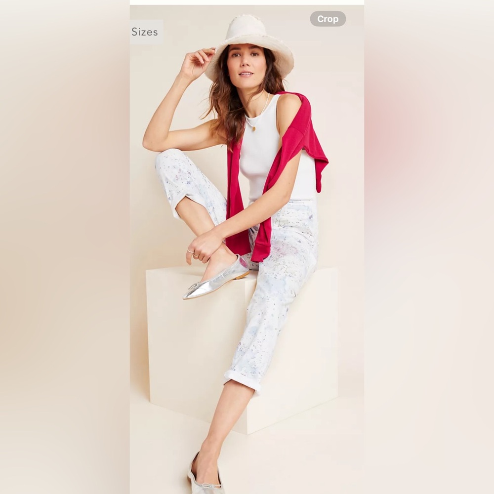 NWOT Anthropologie size 29 The wanderer cargo pants in watercolor